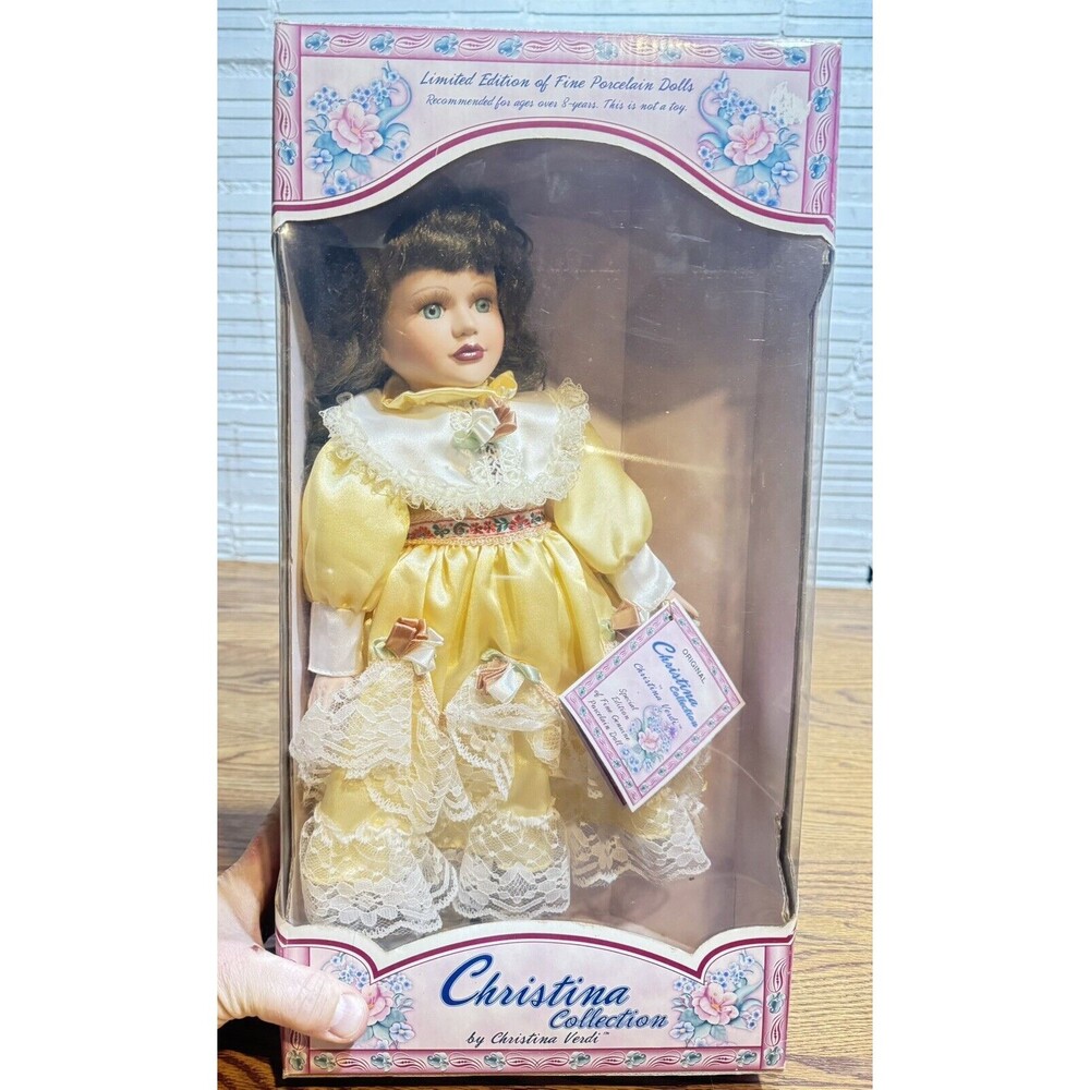 VTG Christina Collection by Christina‎ Verdi-Porcelain Doll Ltd Edition 1998 16"